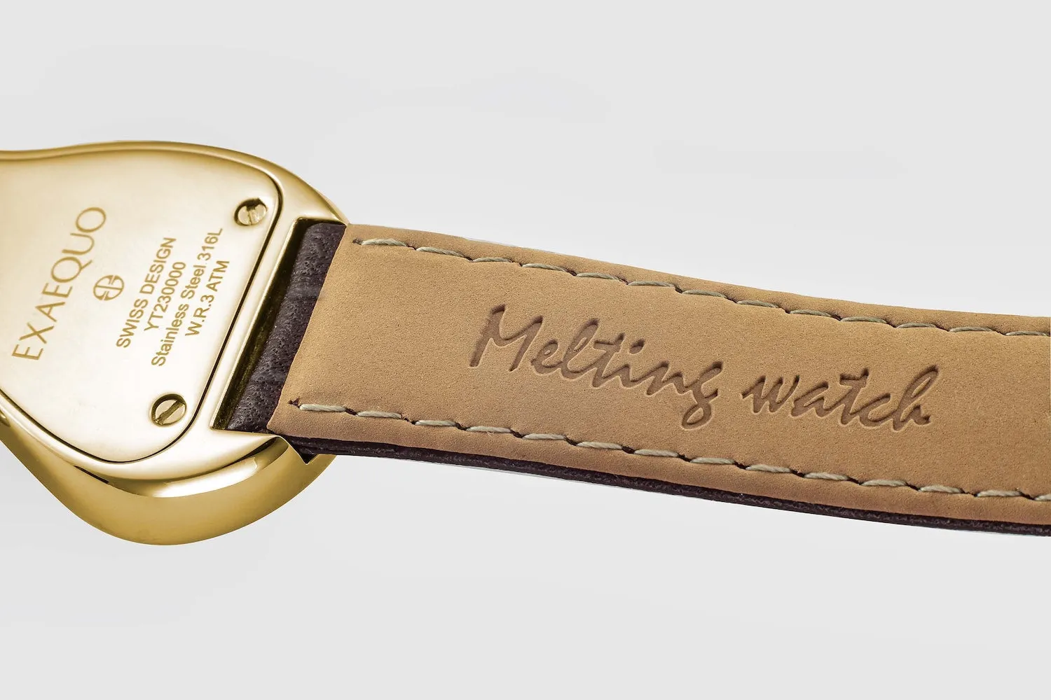 Exaequo Classic Melting Watch PVD Yellow Gold White Dial Watch sold by C.W. Sellors product image thumbnail 2