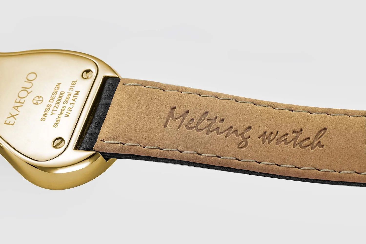 Exaequo Classic Melting Watch PVD Yellow Gold Black Dial Watch sold by C.W. Sellors product image thumbnail 2