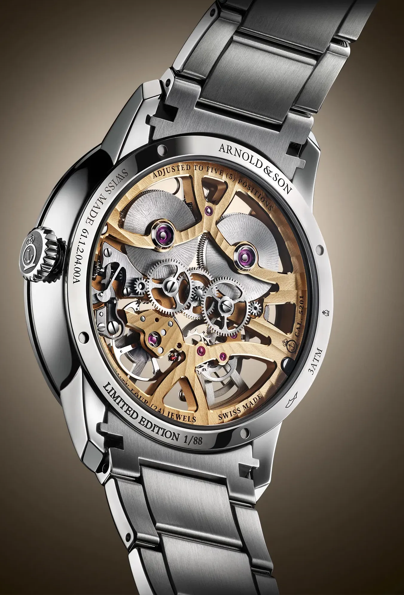 Arnold & Son Nebula 40 Steel Limited Edition Watch sold by C.W. Sellors product image thumbnail 2