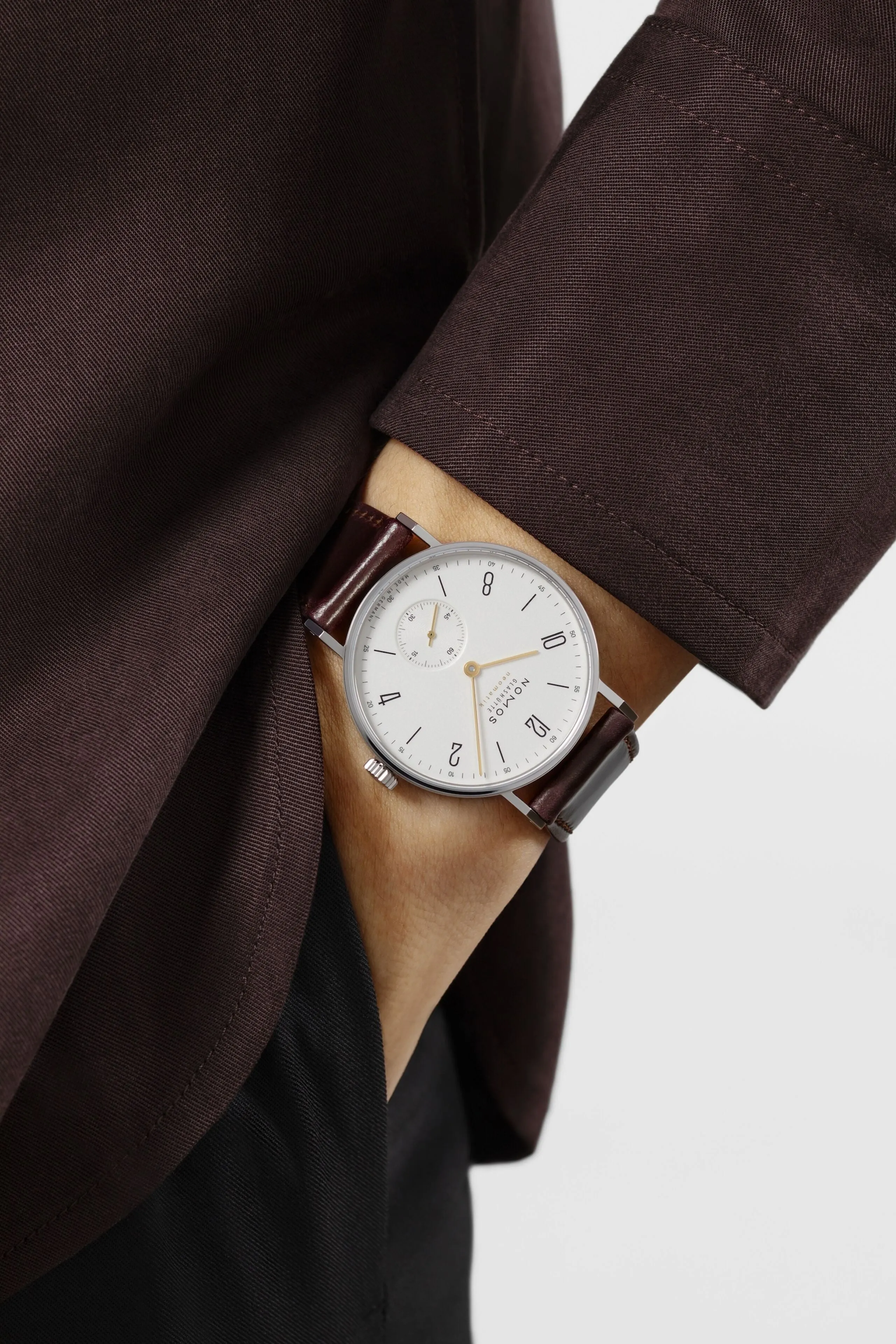 Nomos Glashutte Tangente Neomatik Dore Steel Back Watch sold by C.W. Sellors product image thumbnail 5