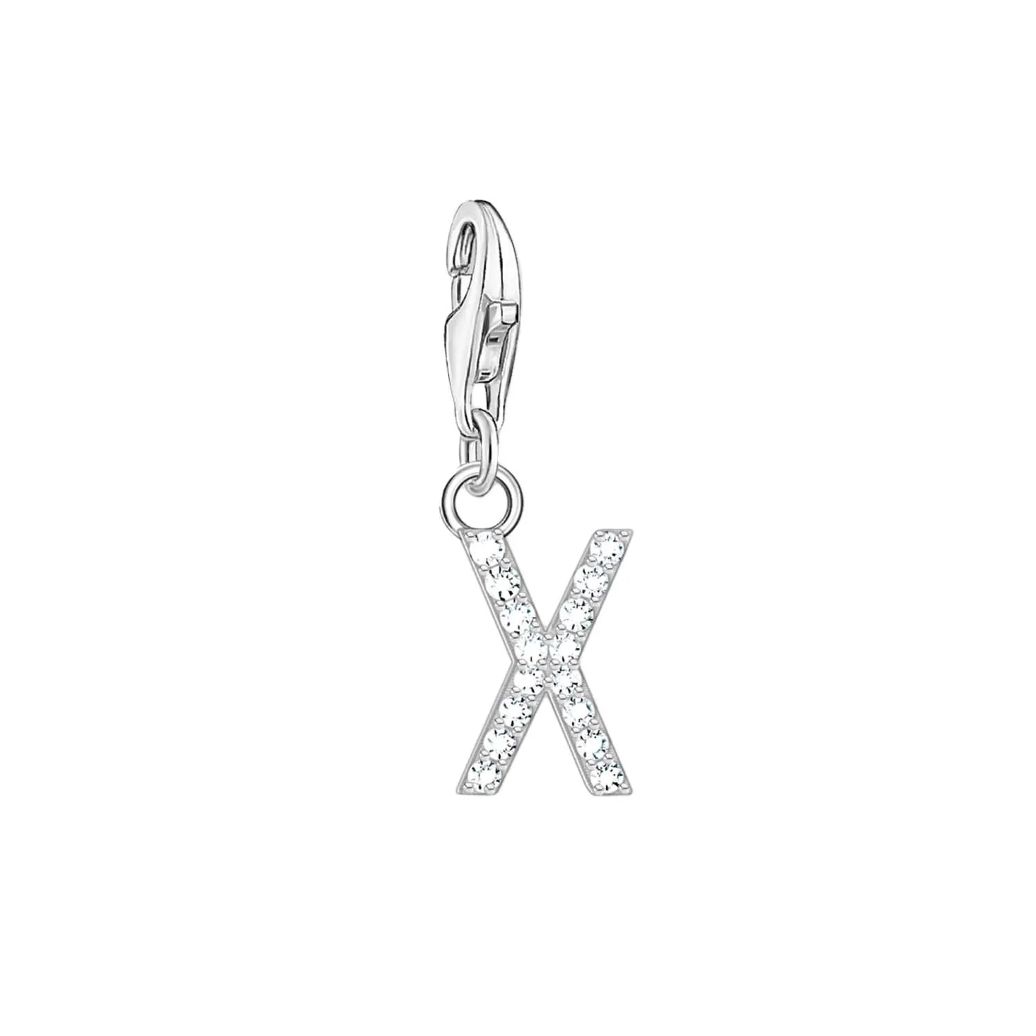 Thomas Sabo Charmista Sterling Silver Letter X Charm Pendant sold by C.W. Sellors