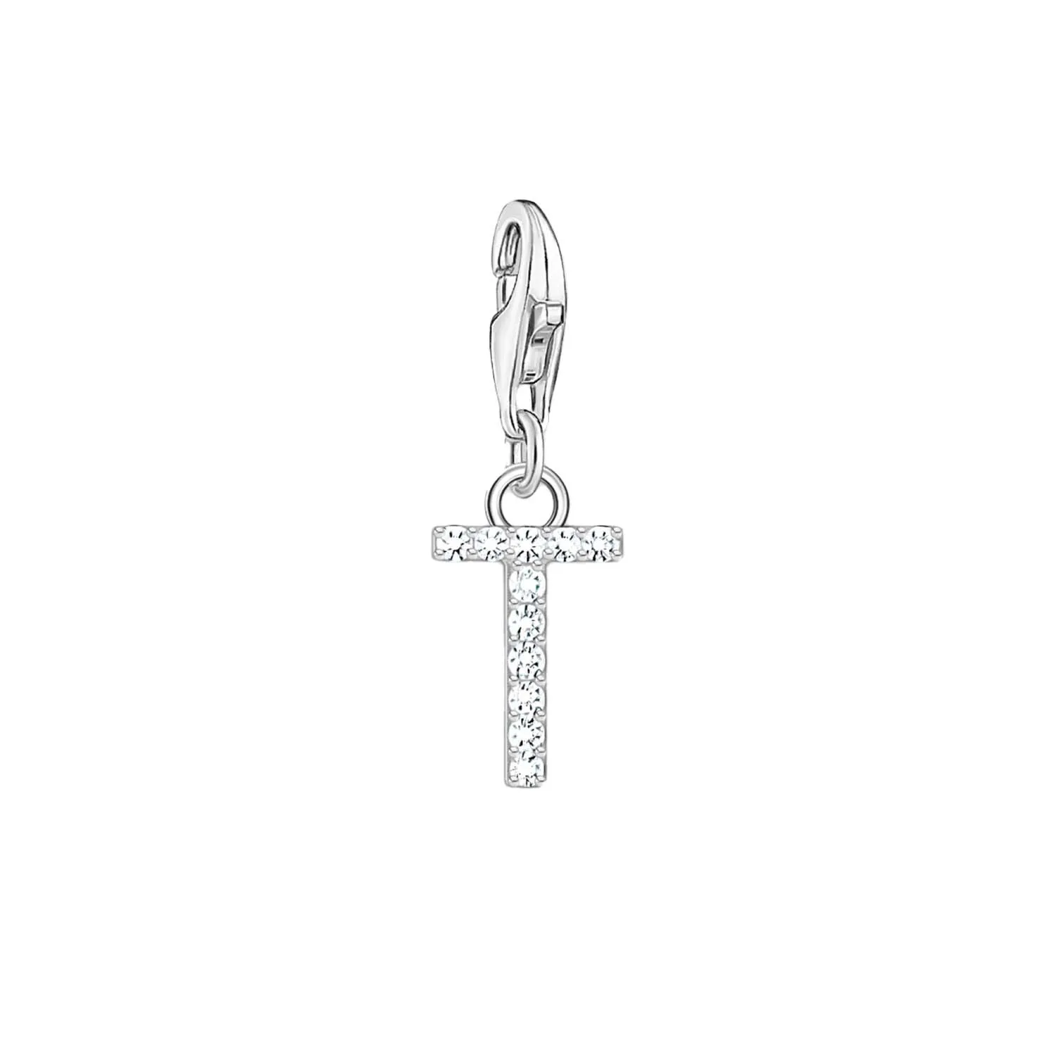 Thomas Sabo Charmista Sterling Silver Letter T Charm Pendant sold by C.W. Sellors