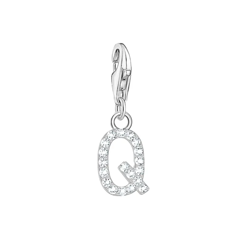 Thomas Sabo Charmista Sterling Silver Letter Q Charm Pendant sold by C.W. Sellors