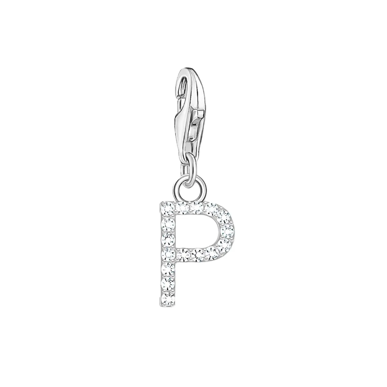 Thomas Sabo Charmista Sterling Silver Letter P Charm Pendant sold by C.W. Sellors