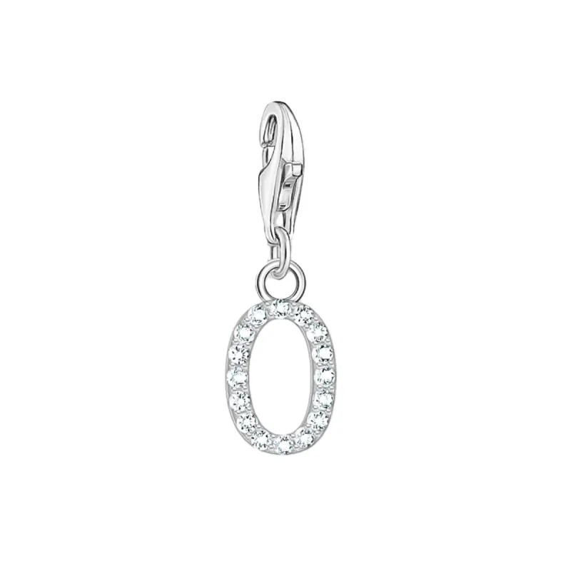 Thomas Sabo Charmista Sterling Silver Letter O Charm Pendant sold by C.W. Sellors