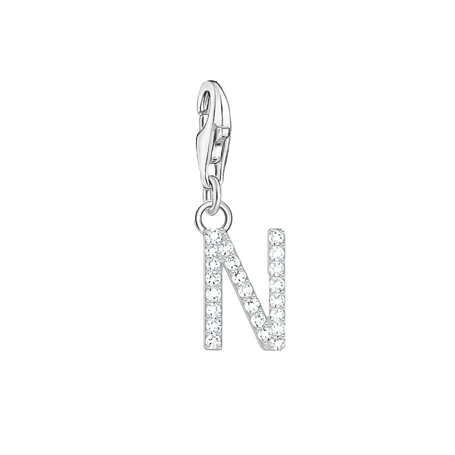 Thomas Sabo Charmista Sterling Silver Letter N Charm Pendant sold by C.W. Sellors