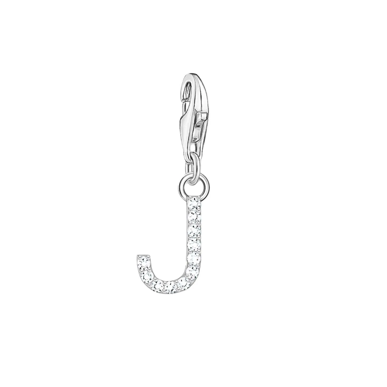 Thomas Sabo Charmista Sterling Silver Letter J Charm Pendant sold by C.W. Sellors