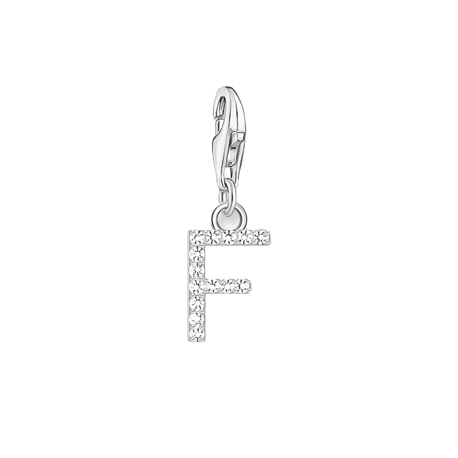 Thomas Sabo Charmista Sterling Silver Letter F Charm Pendant sold by C.W. Sellors