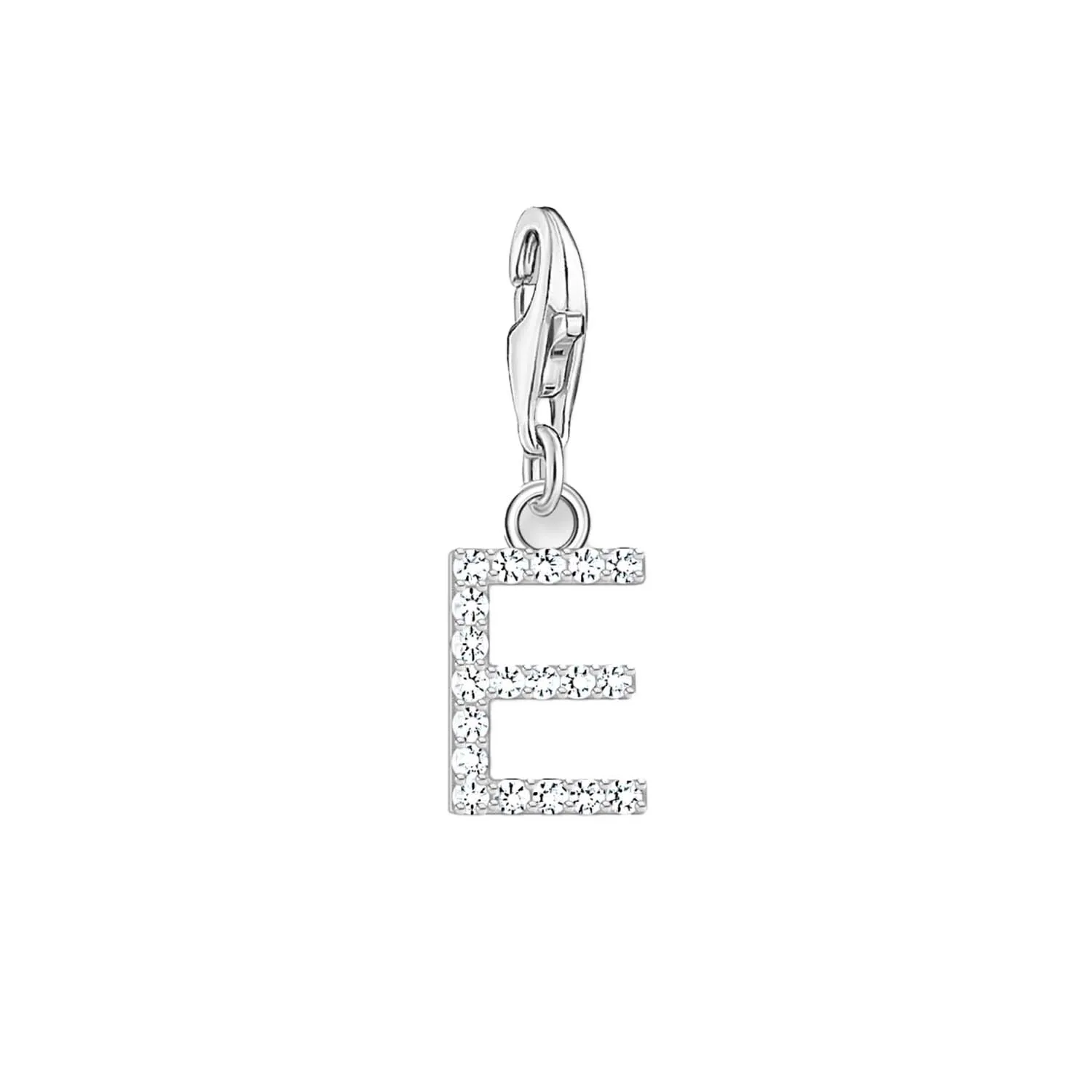 Thomas Sabo Charmista Sterling Silver Letter E Charm Pendant sold by C.W. Sellors
