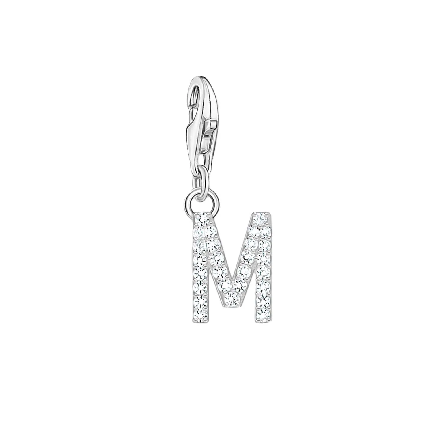 Thomas Sabo Charmista Sterling Silver Letter M Charm Pendant sold by C.W. Sellors