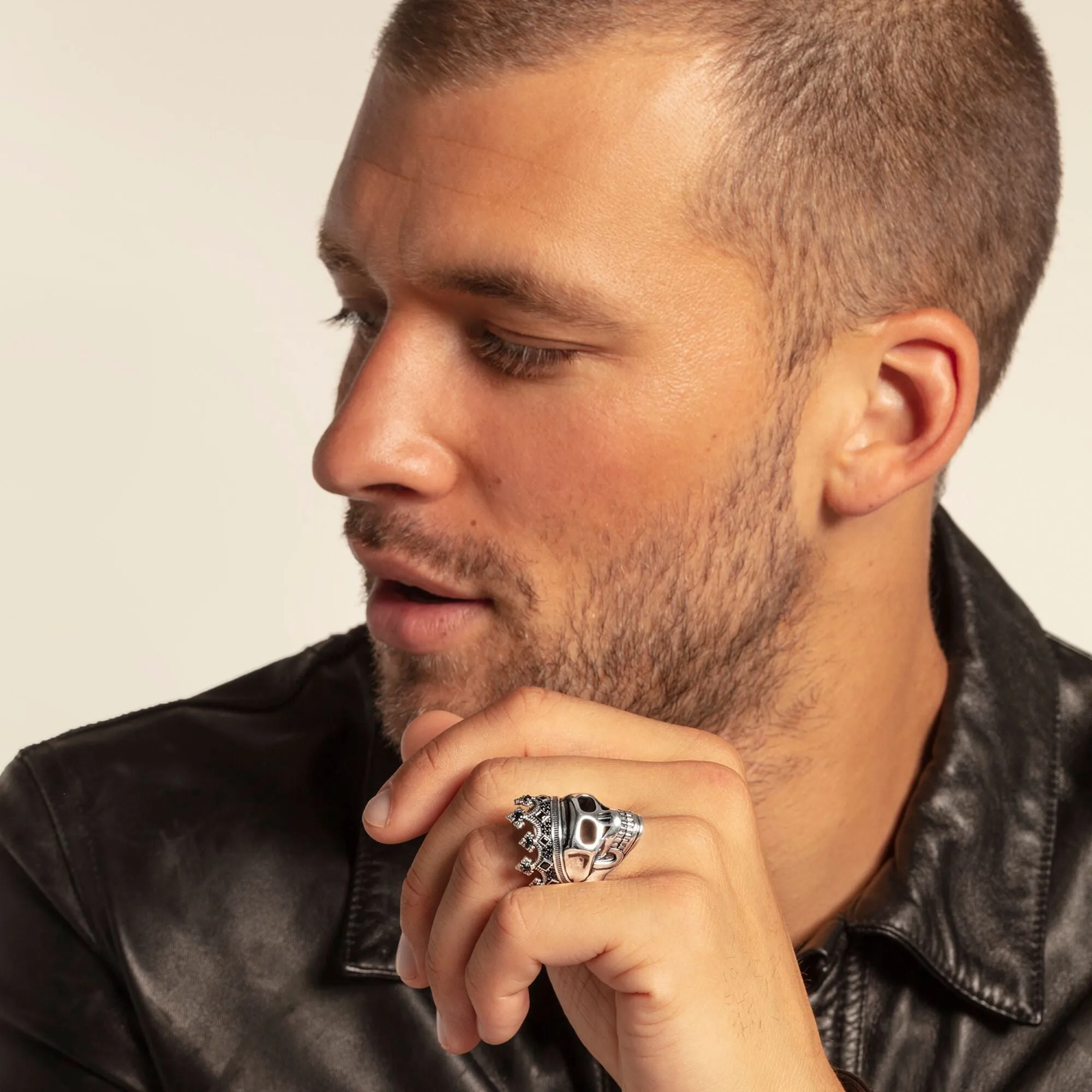 Thomas Sabo Sterling Silver Skull Crown Ring sold by C.W. Sellors product image thumbnail 3