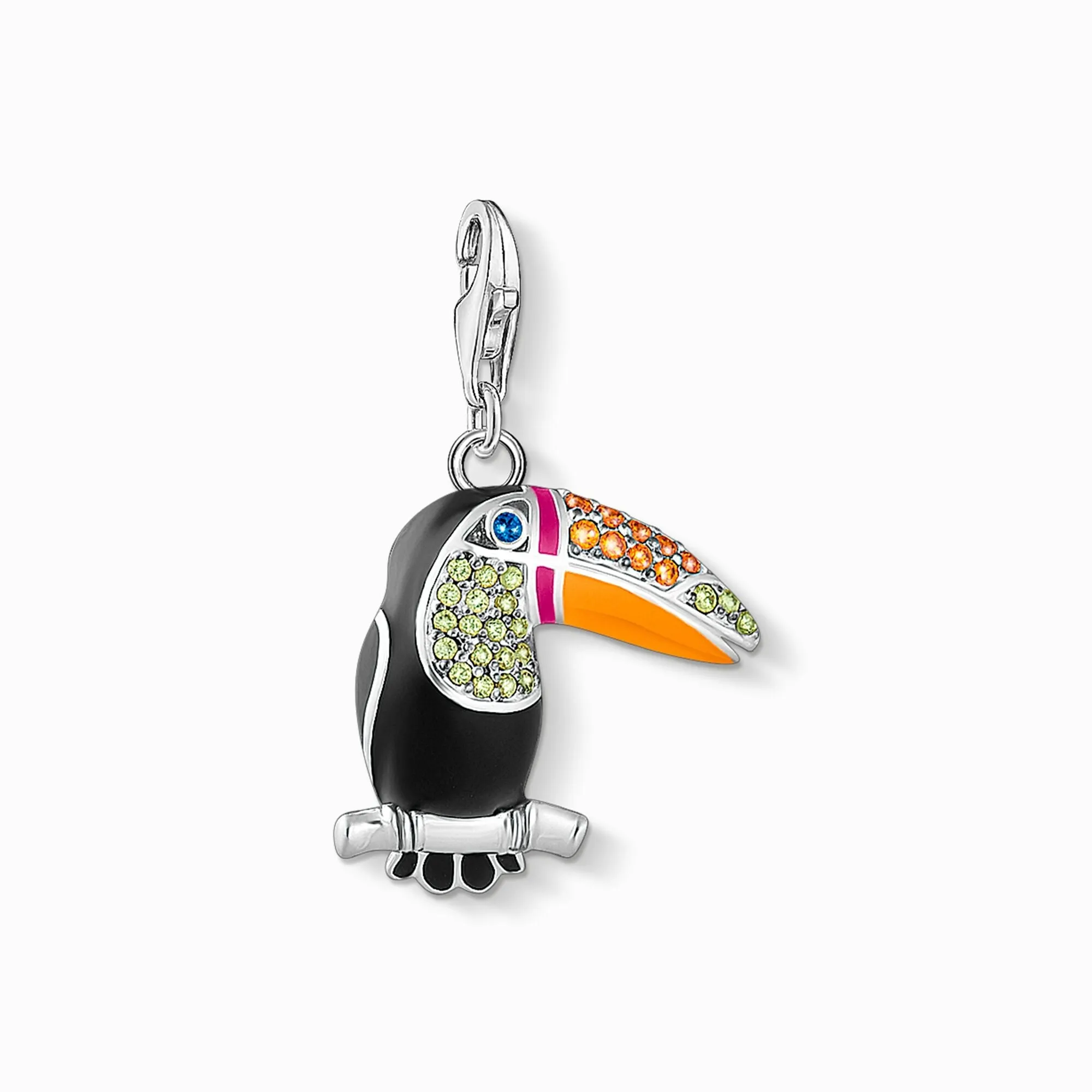 Thomas Sabo Charm Club Sterling Silver Colourful Toucan Charm sold by C.W. Sellors