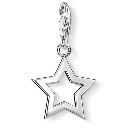 Thomas Sabo Charm Club Sterling Silver Open Star Charm sold by C.W. Sellors