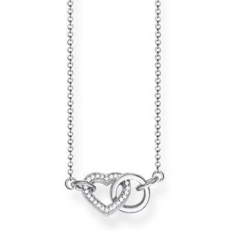 Thomas Sabo Glam And Soul Sterling Silver Zirconia Together Forever Heart Necklace sold by C.W. Sellors