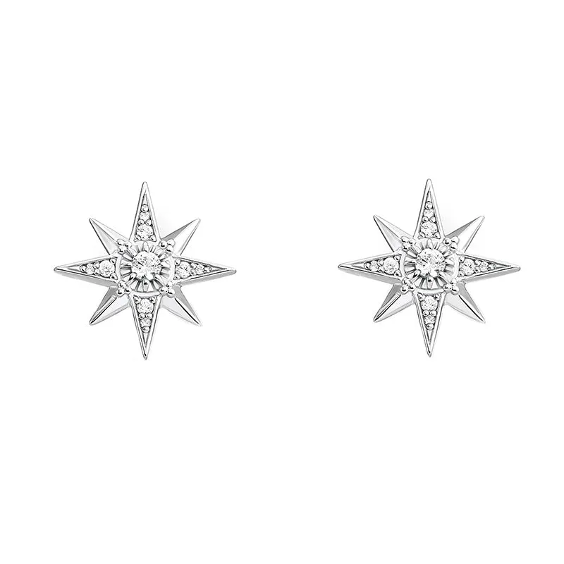 Thomas Sabo Glam & Soul Sterling Silver CZ Magic Stars Earrings sold by C.W. Sellors