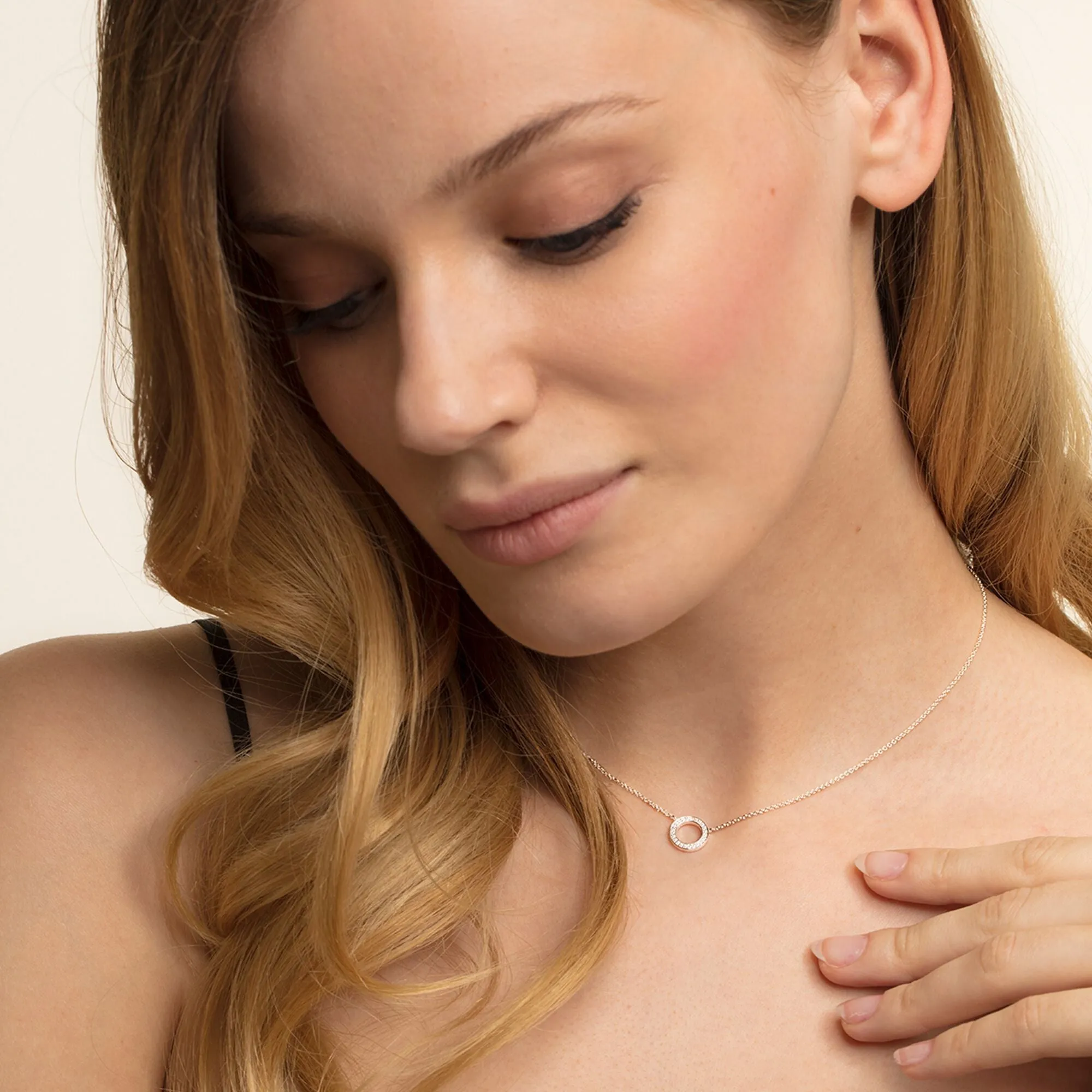 Thomas Sabo Glam & Soul Sterling Silver CZ Small Circle Necklace sold by C.W. Sellors product image thumbnail 2