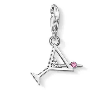 Thomas Sabo Charm Club Sterling Silver Cocktail Glass Charm sold by C.W. Sellors