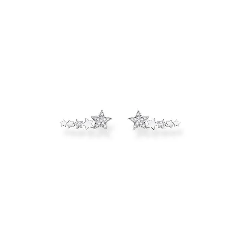 Thomas Sabo Charm Club Sterling Silver Stars Ear Climber Earrings sold by C.W. Sellors