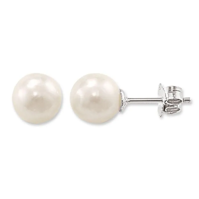 Thomas Sabo Glam And Soul Sterling Silver Pearl Large Stud Earrings sold by C.W. Sellors