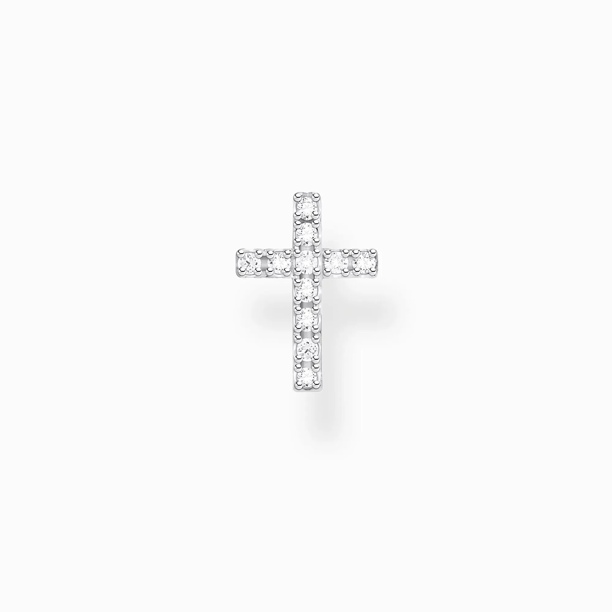 Thomas Sabo Sterling Silver Single Cross Stud Earrings sold by C.W. Sellors