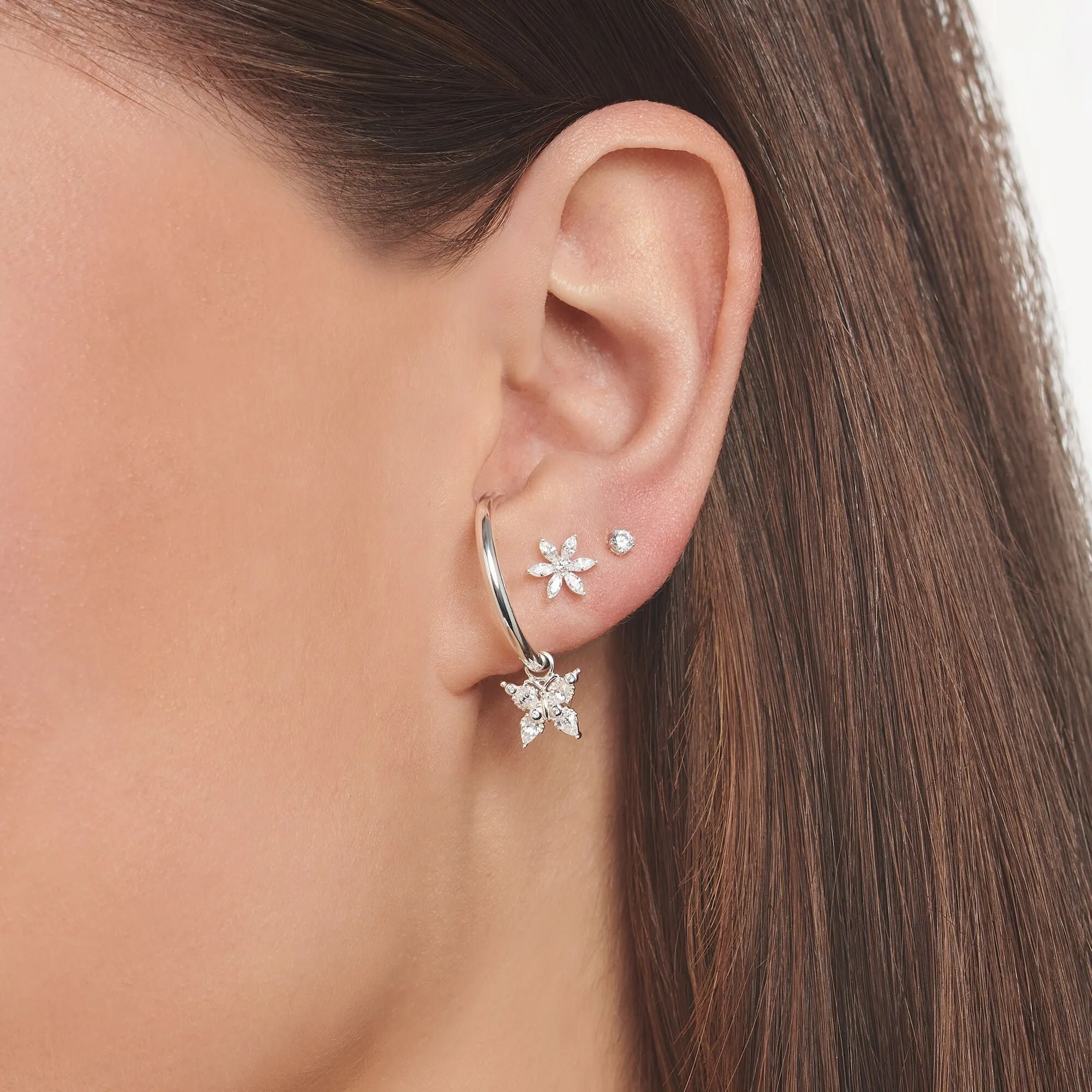 Thomas Sabo Sterling Flower Single Stud Earring sold by C.W. Sellors product image thumbnail 3