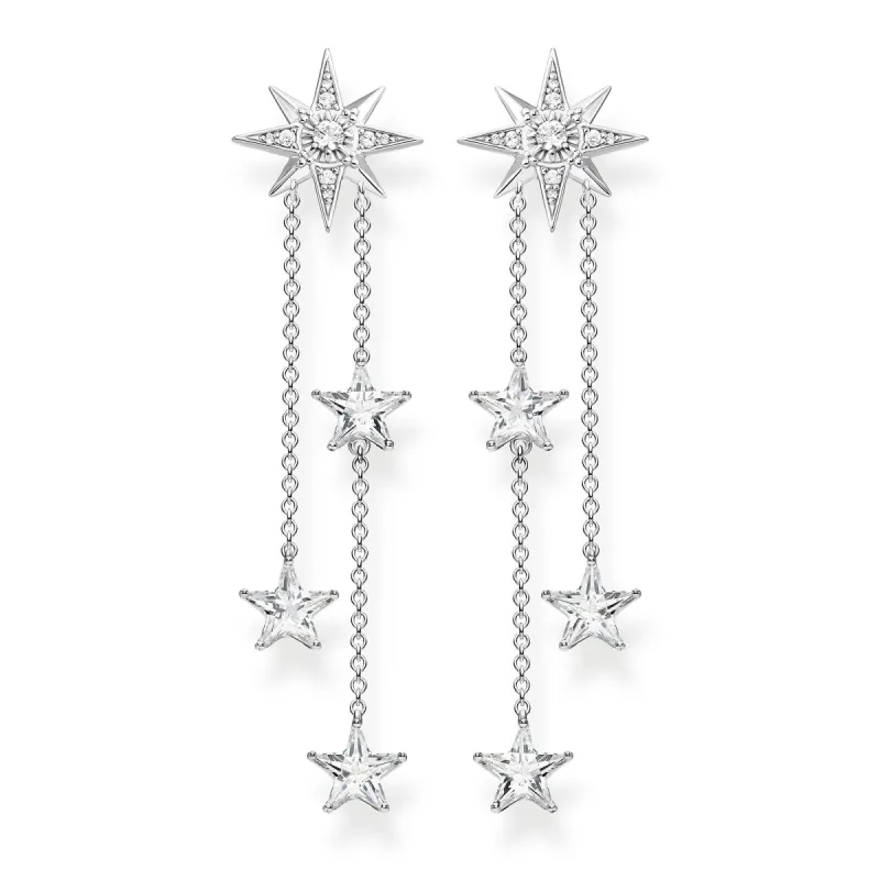 Thomas Sabo Glam & Soul Sterling Silver CZ Magic Stars Drop Earrings sold by C.W. Sellors