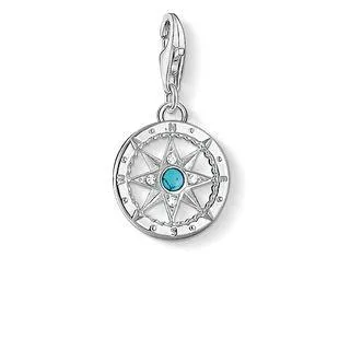 Thomas Sabo Charm Club Sterling Silver Turquoise Compass Charm sold by C.W. Sellors