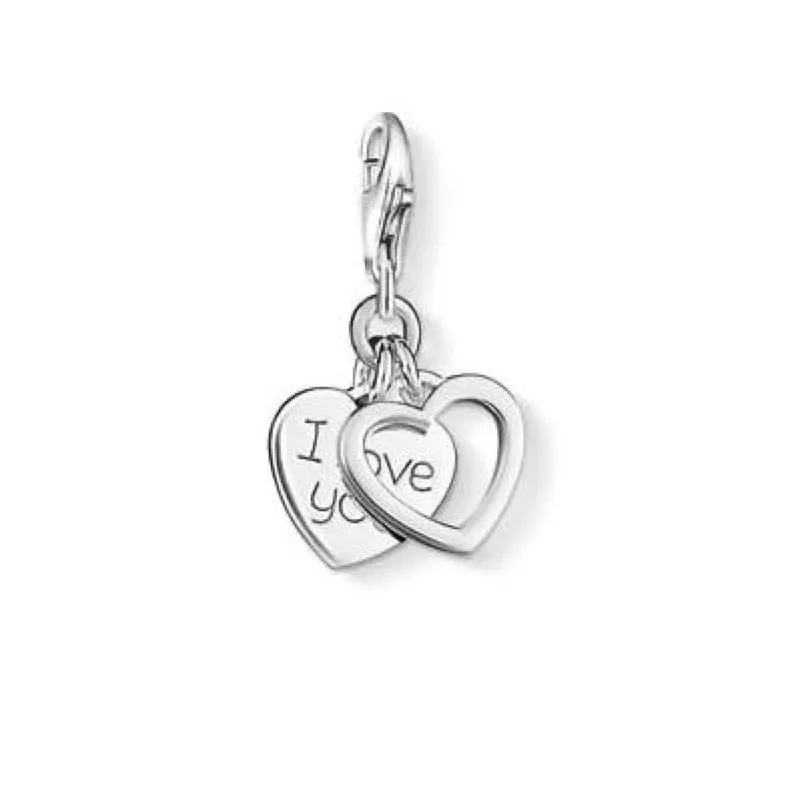 Thomas Sabo Charm Club Sterling Silver I Love You Charm sold by C.W. Sellors