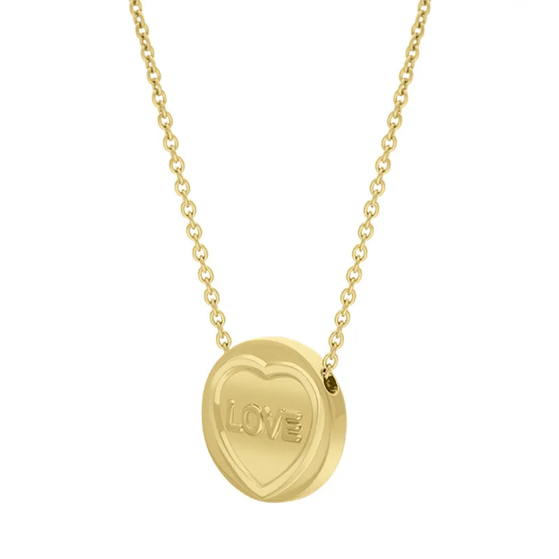 Gold Plated Sterling Silver Lovehearts Pendant Necklace D sold by C.W. Sellors product image thumbnail 2