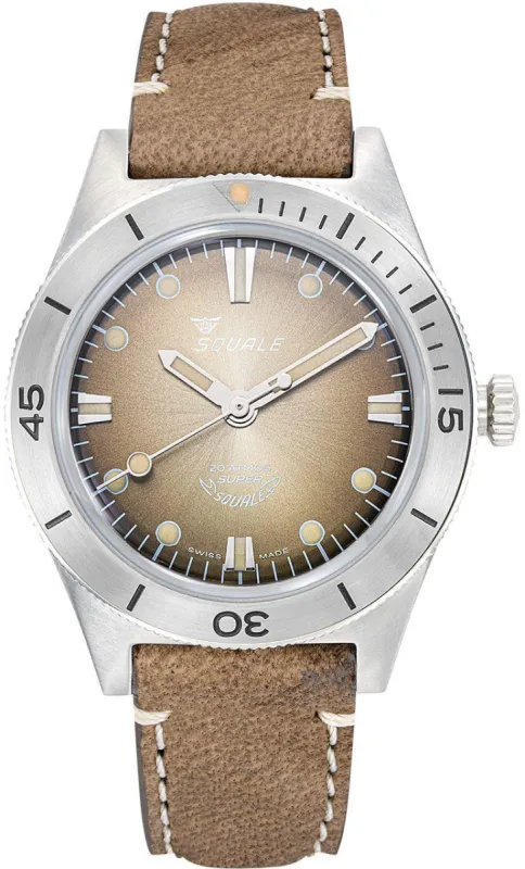 Squale Supersquale Sunray Brown sold by C.W. Sellors