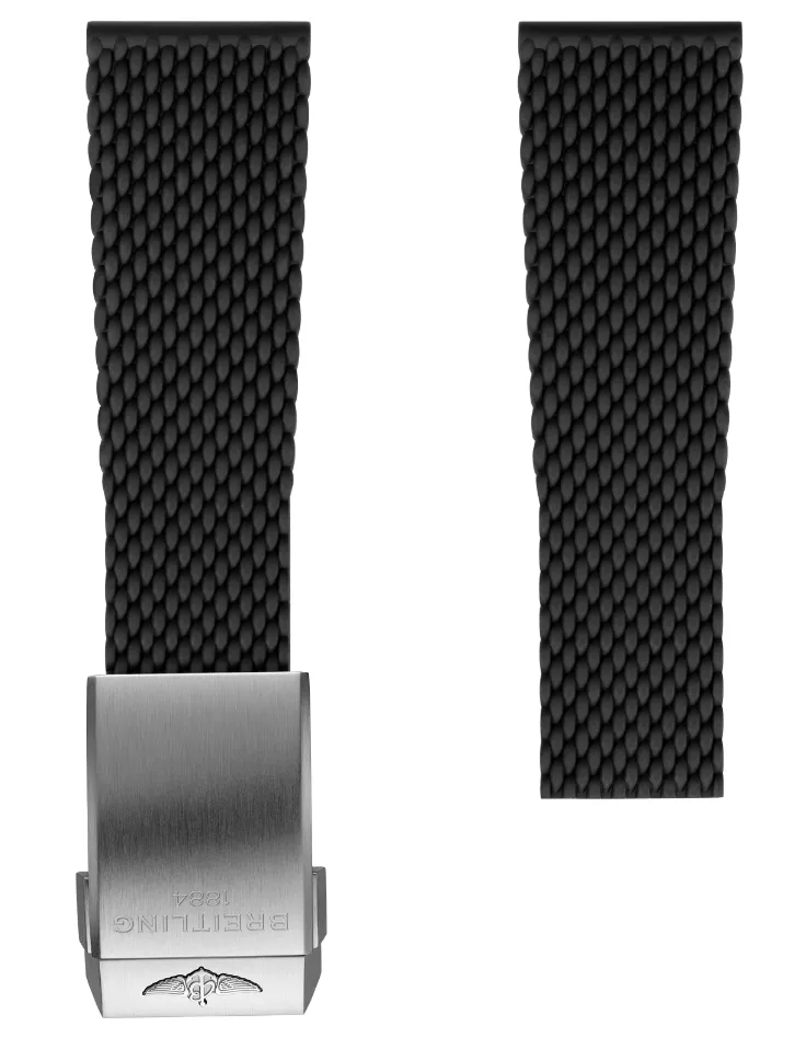 Breitling Strap Aero Classic Rubber 24-20 Black (Buckle NOT Included) sold by C.W. Sellors