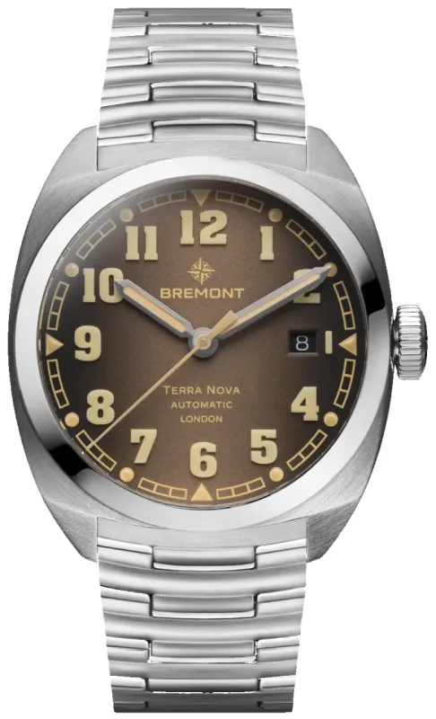 Bremont Terra Nova 40.5 Date Caramel Bracelet Limited Edition Watch made by Bremont