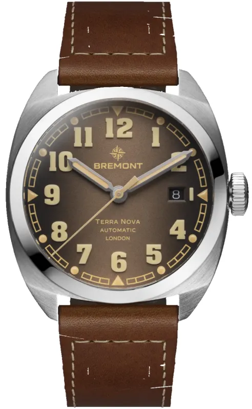 Bremont Terra Nova 40.5 Date Caramel Leather Limited Edition D made by Bremont