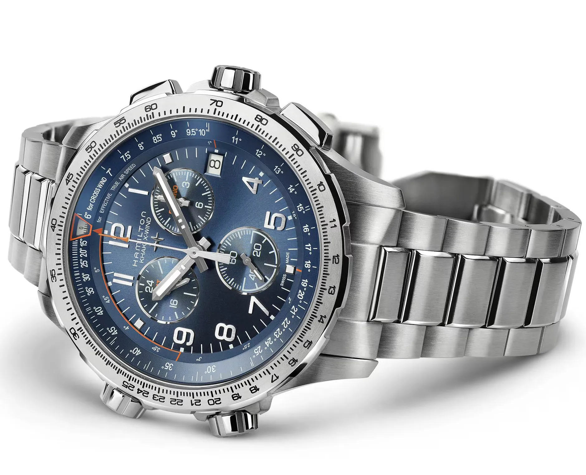 Hamilton Khaki Aviation X-Wind GMT Chrono Quartz Watch sold by C.W. Sellors product image thumbnail 3