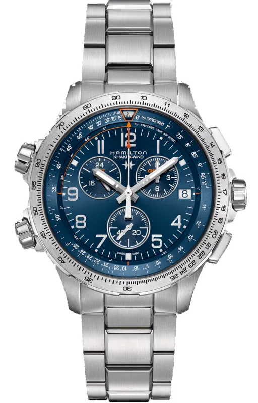 Hamilton Khaki Aviation X-Wind GMT Chrono Quartz Watch sold by C.W. Sellors