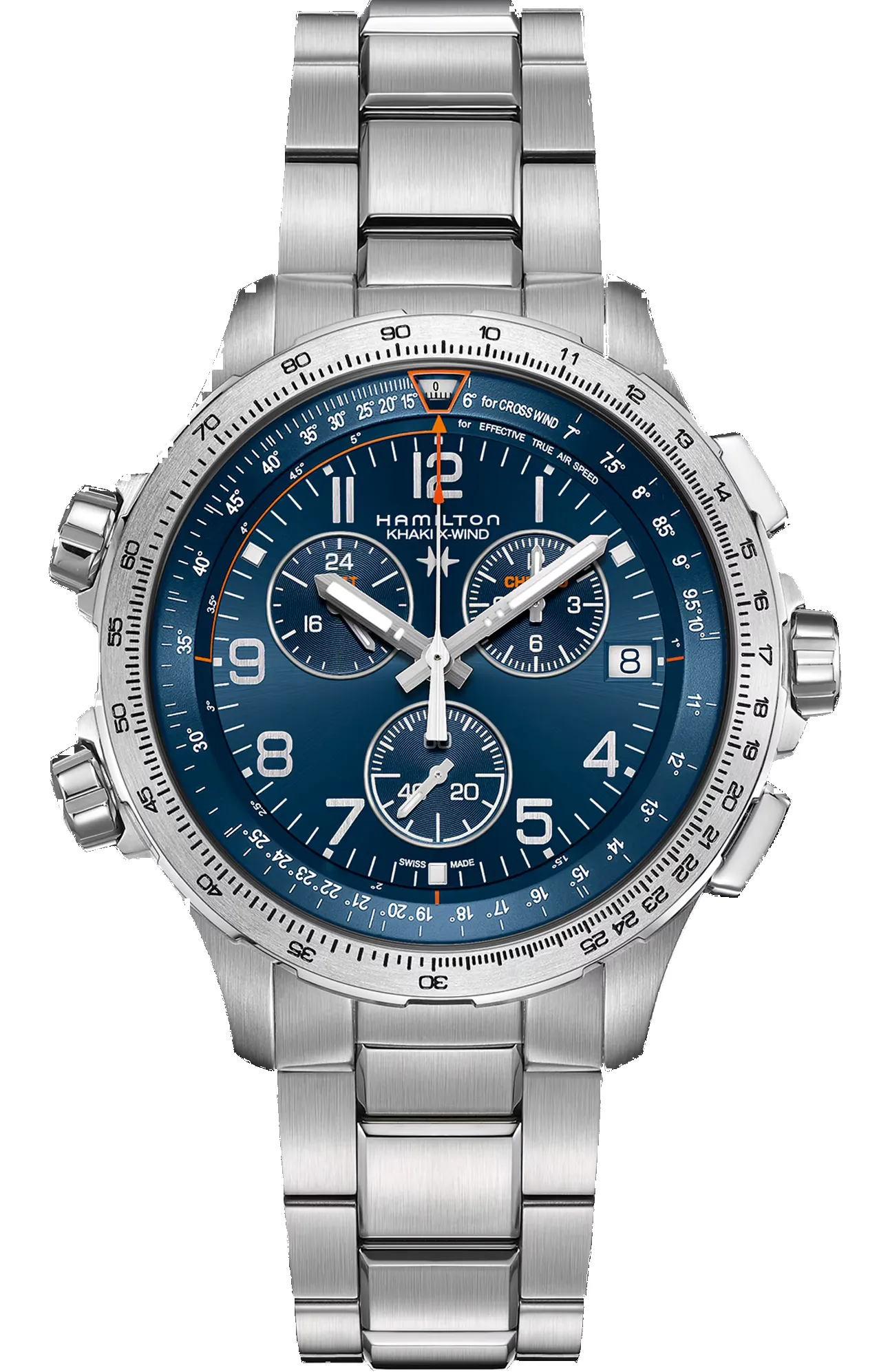 Hamilton Khaki Aviation X-Wind GMT Chrono Quartz Watch sold by C.W. Sellors