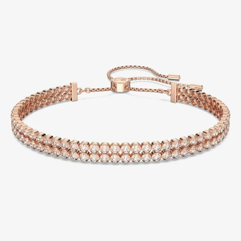 Swarovski Matrix Tennis Rose Gold-Tone Crystal Bracelet sold by C.W. Sellors