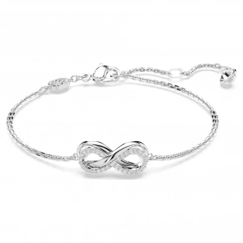 Swarovski Hyperbola Rhodium Plated Crystal Infinity Bracelet sold by C.W. Sellors