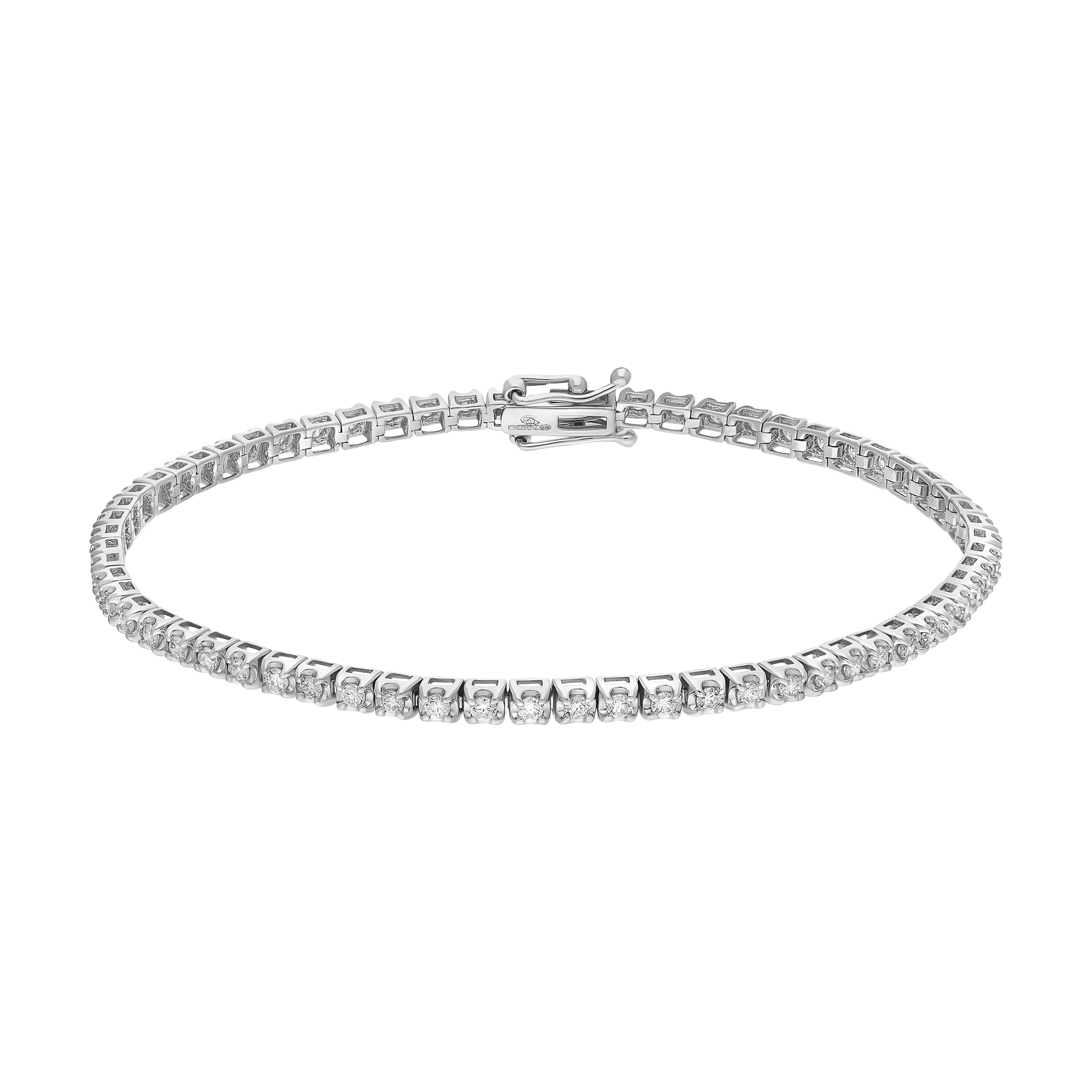 18ct White Gold 1.35ct Diamond Tennis Bracelet sold by C.W. Sellors