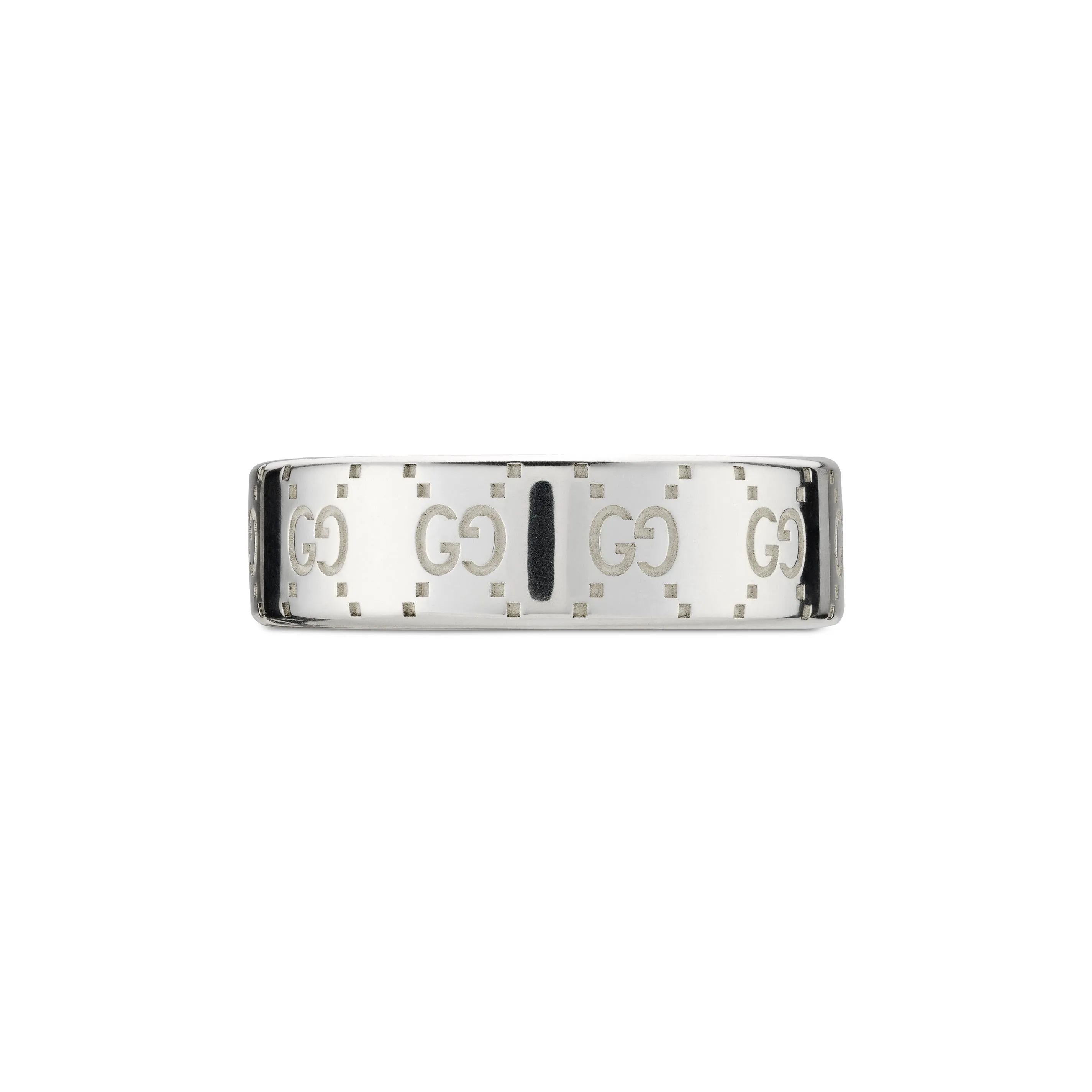 Gucci Signature Sterling Silver GG Wide Ring D sold by C.W. Sellors product image thumbnail 3