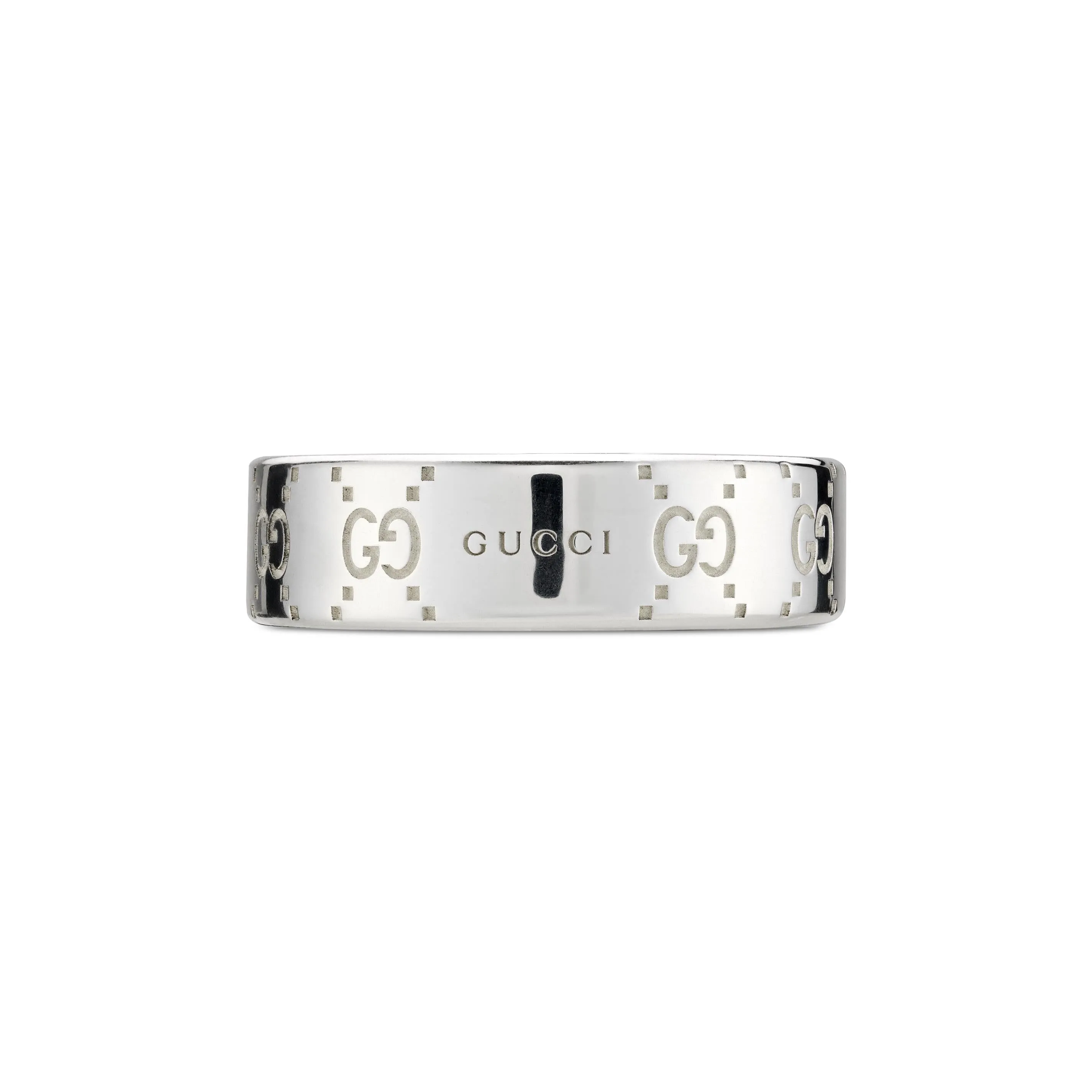 Gucci Signature Sterling Silver GG Wide Ring D sold by C.W. Sellors product image thumbnail 2