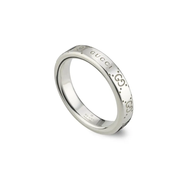 Gucci Signature Sterling Silver GG Ring D sold by C.W. Sellors