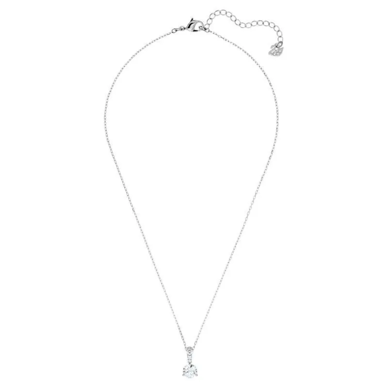 Swarovski Stilla Rhodium Plated Crystal Necklace sold by C.W. Sellors