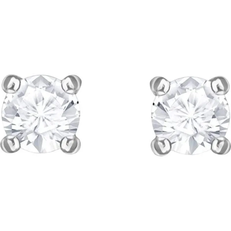 Swarovski Stilla Attract Rhodium Plated Crystal Earrings sold by C.W. Sellors