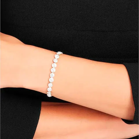 Swarovski Una Angelic Tennis Rhodium Plated Crystal Bracelet sold by C.W. Sellors product image thumbnail 5