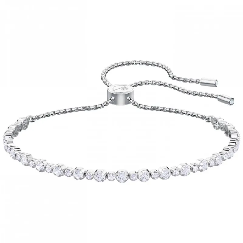Swarovski Matrix Tennis Rhodium Plated Crystal Bracelet sold by C.W. Sellors