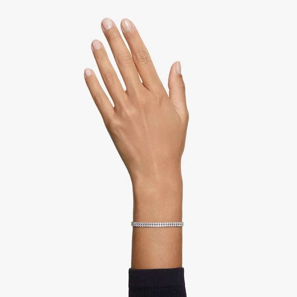 Swarovski Matrix Tennis Rhodium Plated Crystal Bracelet sold by C.W. Sellors product image thumbnail 2