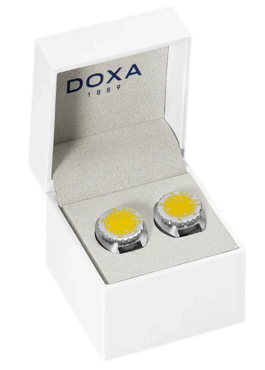 Doxa Cufflinks SUB Divingstar Yellow sold by C.W. Sellors product image thumbnail 2