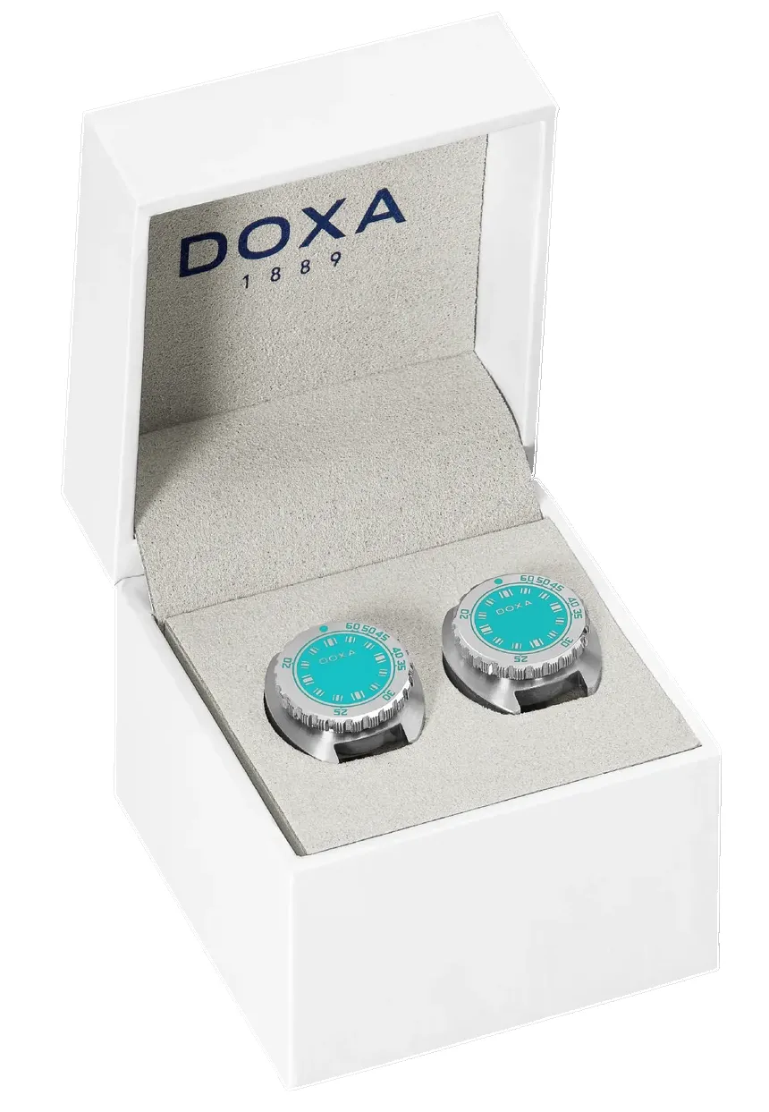 Doxa Cufflinks SUB Aquamarine Turqouise sold by C.W. Sellors product image thumbnail 2