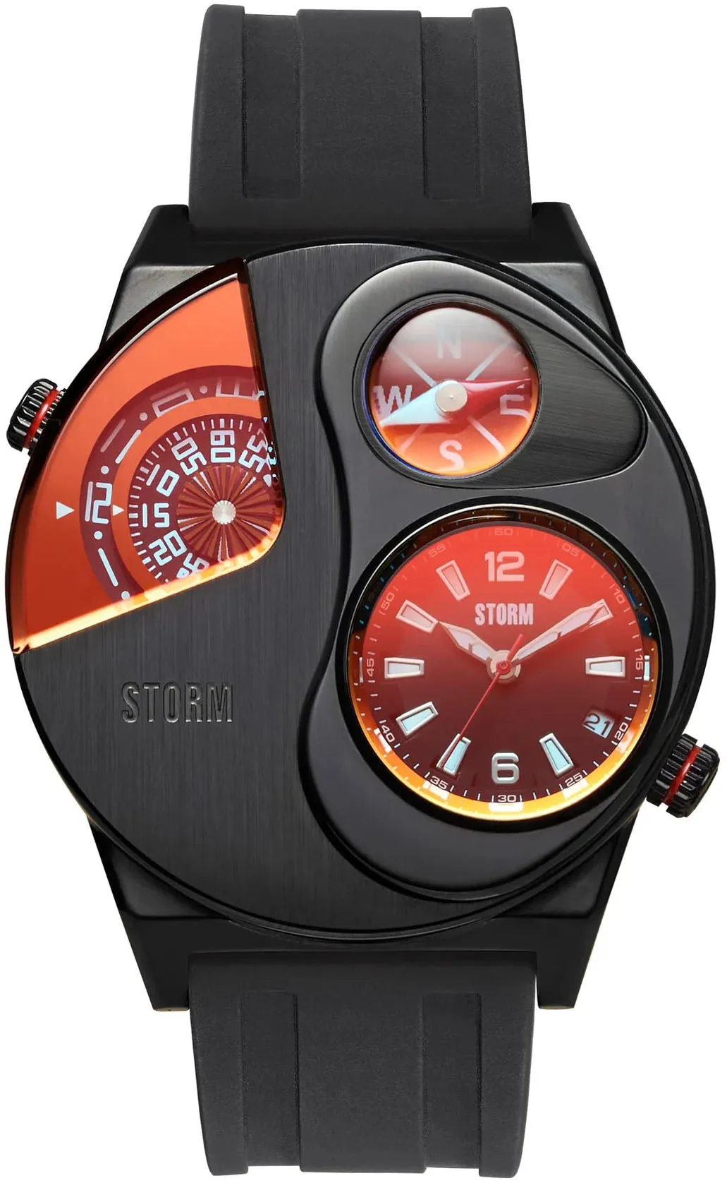 Storm Navitrek Rubber Slate Red Watch sold by C.W. Sellors